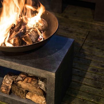 Outdoor Fireball & Rectangle Console, Granite