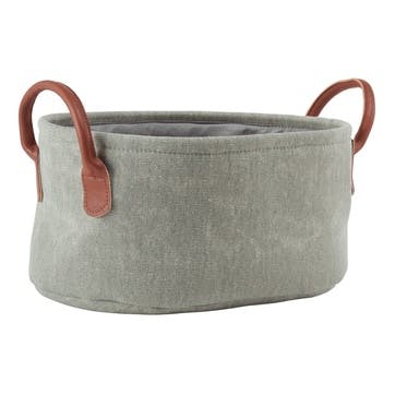 Storage basket, 36 x 26 x 17cm, Aquanova, York, sage green