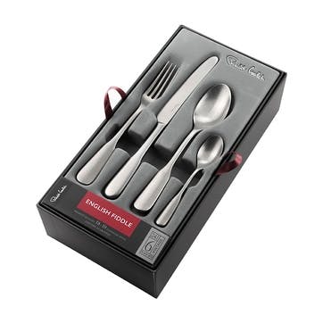 Fiddle Vintage 24 Piece Cutlery Set, Stainless Steel