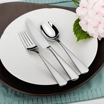 42 piece cutlery set, Studio William, Mahogany, satin finish stainless steel