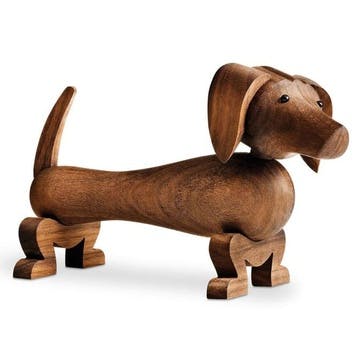 Dog Wooden Figurine, Walnut