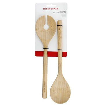 Pair of Salad Servers, Bamboo