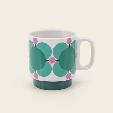 Atomic Flower Set of 2 Mugs 330ml, Jewel/Latte