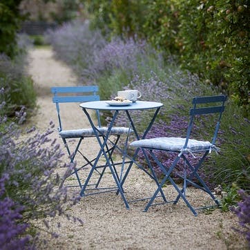 Rive Droite Bistro Set Small, Lulworth Blue