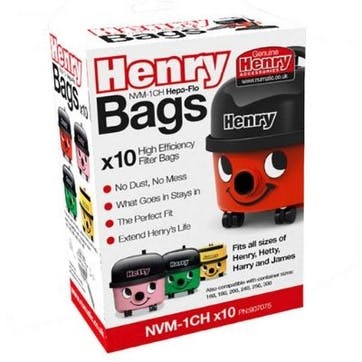 Henry Dustbags, Pack of 10