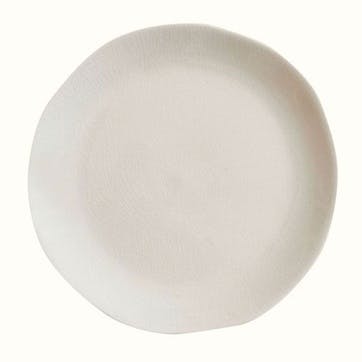 Maguelone Extra Large Round Platter D31cm, Cream