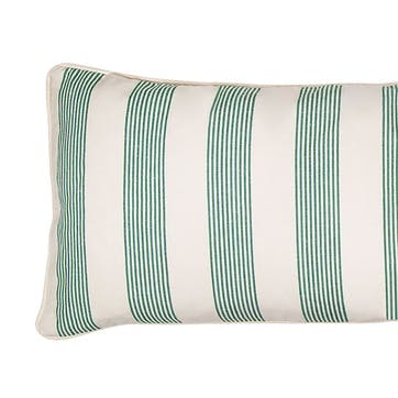 Park Stripe Lumbar Cushion H35 x L95cm, Green