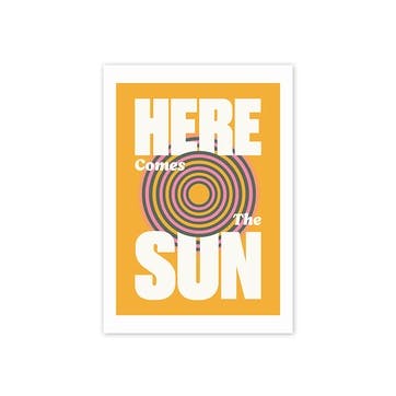 HollieGraphik Sun Print 42 x 30cm, Yellow