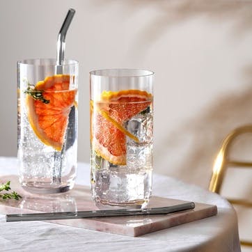 Rose Garden Tumbler Set of 4 300ml, Clear