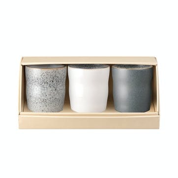 Studio Grey Handleless Mug, Set of 3