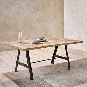 Kiama Dining Table H76 x L220 x W90cm, Mango Wood