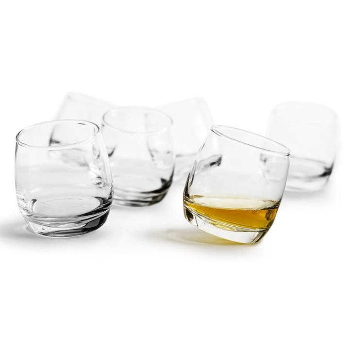 Rounded base Whiskey Glasses, Set of 6