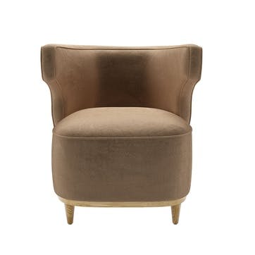 Edie Armchair, Spice Latte Cotton Matt Velvet