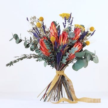 Large hand-tied bouquet, H42-48cm, Verbena