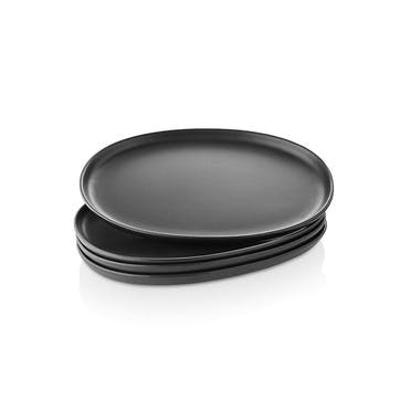 Nordic Kitchen Oval plate 26cm, Black