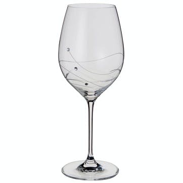 Glitz Goblet Wine Glasses, Pair