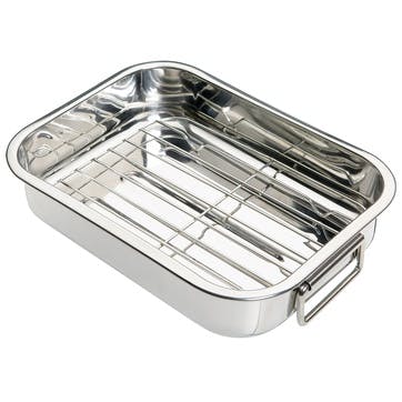 Stainless Steel Roasting Pan, 27.5cm x 20cm