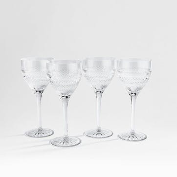 Huxley Set of 4 Red Wine Glasses 333ml , Clear