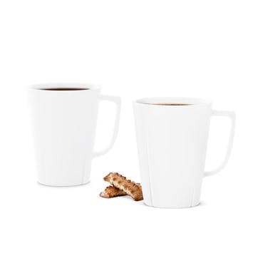 Set of 2 Mugs, 340ml, White