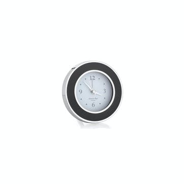 Alarm Clock; Black & Silver