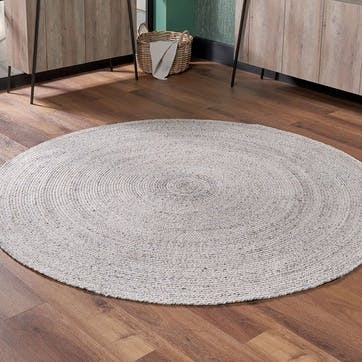 Tweed Indoor Outdoor Rug 200 x 200cm, Warm Grey