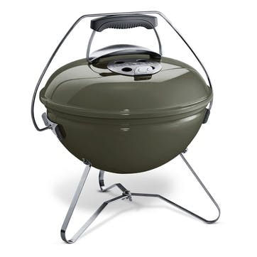 Portable charcoal barbecue, 37cm, Weber, Smokey Joe, smoke grey