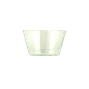 Recycled Set of 4 Glass Bowls D11.5cm, Pearl White