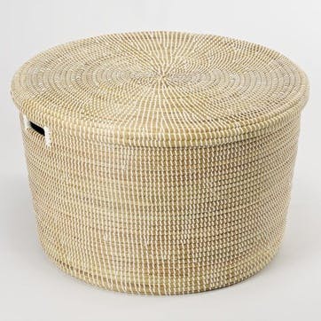 Round Storage Basket, Medium, Natural