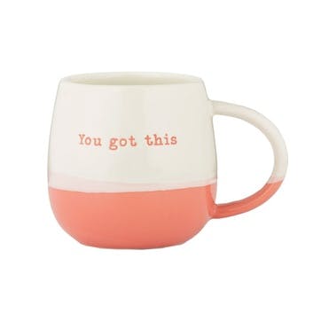 You Got This Mug 12oz , Pink/White