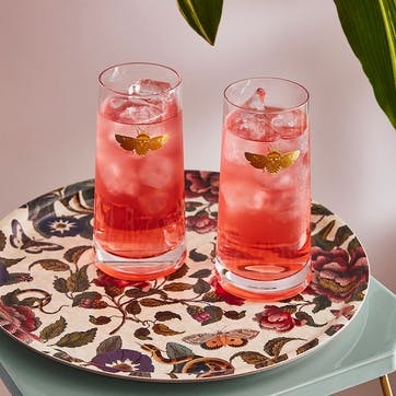 Pair of Highball Tumblers, Bee