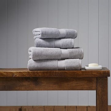 Supreme Hygro Silver Pair of Bath Towels