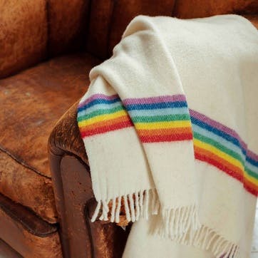 Lana Arco Wool Blanket 180 x 140cm Multi-colour