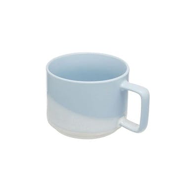 Two Tone Mug , 400ml, Pastel Blue