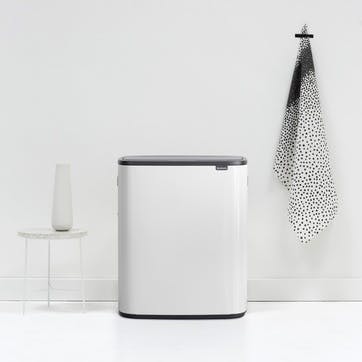 Touch bin, 60 litre, Brabantia, Bo, white