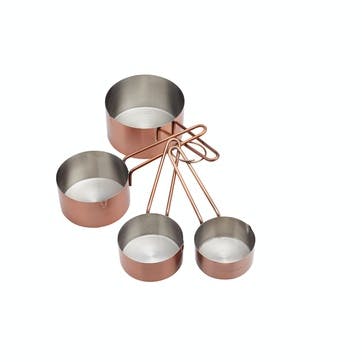 Copper Finish Measuring Cup Set