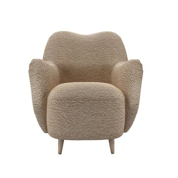 Ginger Armchair, Champagne Luxe Boucle