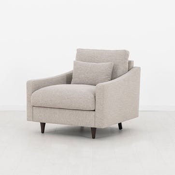 Model 07 Linen Armchair, Pumice