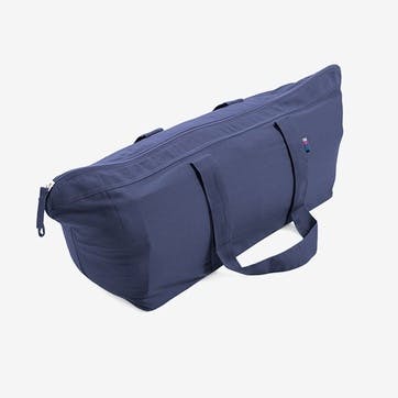 Organic Cotton Carry All Yoga Kit Bag 63 x 30cm, Navy