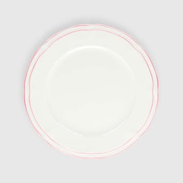 Provence Set of 4 Dinner Plates, D26cm, Pink