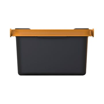 Urban Gardening Tool Box, H17.5 x L34.9 x W31.4cm, Black and Orange