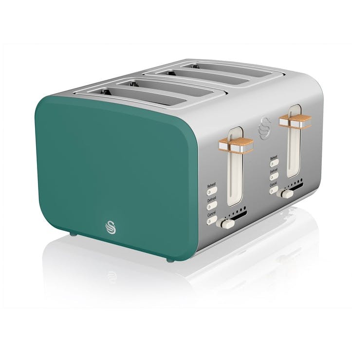 Nordic 4-Slice Toaster, Teal