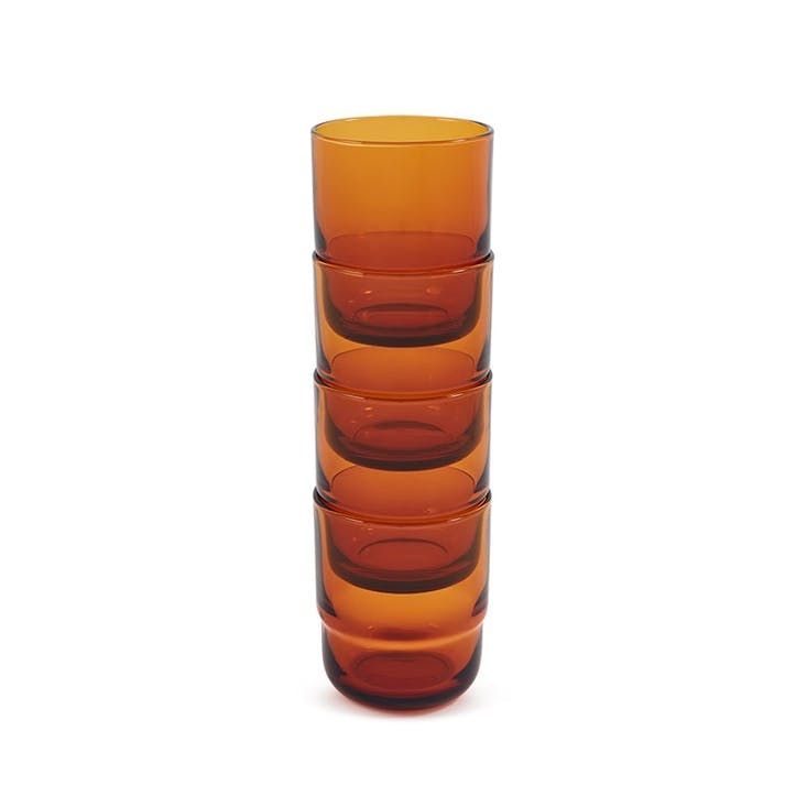 Set of 4 Glasses 500ml, Sunset