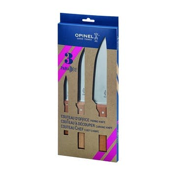 Parallèle le Trio Knife Set, Beachwood