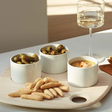 Palette Tapas Set and Board D32cm, Ash Wood