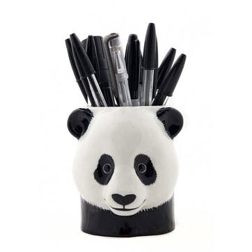 Panda Pencil Pot H10cm Black/White