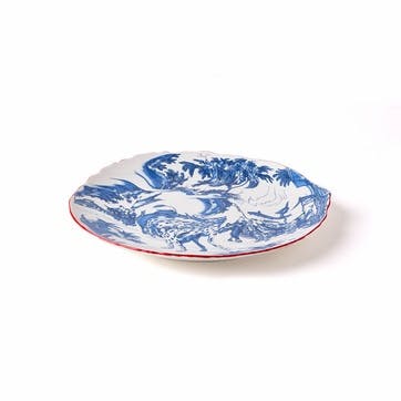 Diesel Living Classic on Acid Dinner Plate D28cm, Blu Chinoiserie