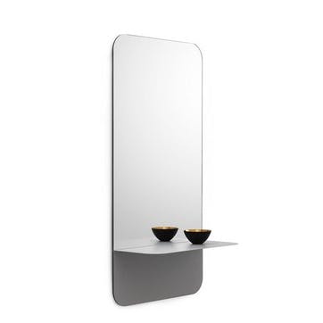 Mirror, H80 x D17cm, Normann Copenhagen, Horizon, Grey