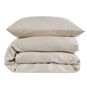 400 Thread Count Sateen Double Duvet Set, Linen