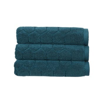 Christy Honeycomb Bath Towel, Peacock