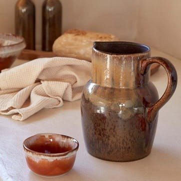 Poterie Set of 6 Round Ramekins D9cm, Caramel Latte